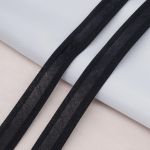 Косая бейка хлопковая 20 мм / 132±1 метра, 080 черный, 6112-0009