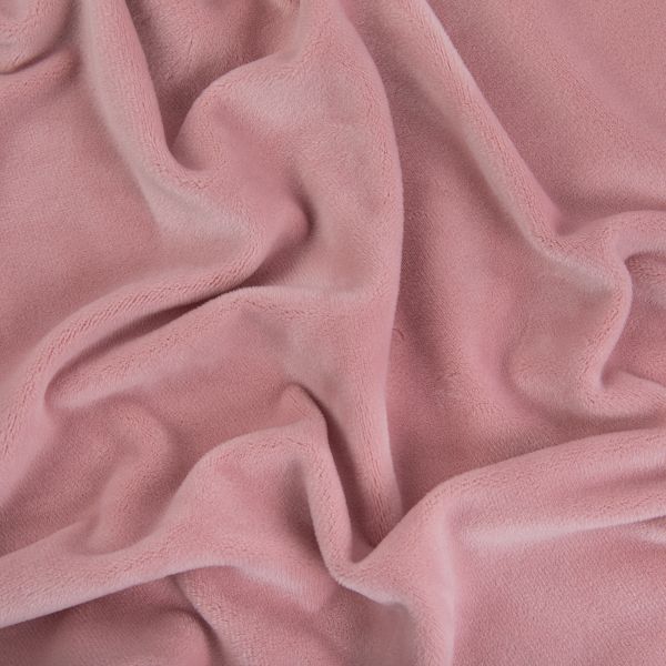 Велюр 240 г/м², 185 см / 5 метров, пудра/powder, Gamma VELR