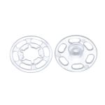 Кнопка пришивная пластик ⌀25 мм, 10 шт, 03 прозрачный, Gamma PKL-25