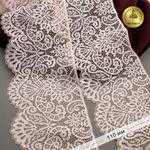 Кружево эластичное (стрейч) 110 мм, 40992PP цв.розовый, 3 метра, Kruzhevo