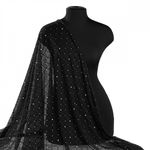 Сетка бельевая эластичная 85 г/м², шир.150 см / 1 метр, с флоком TBY.SZ030218, цв.черный /SZ030218.01/1/