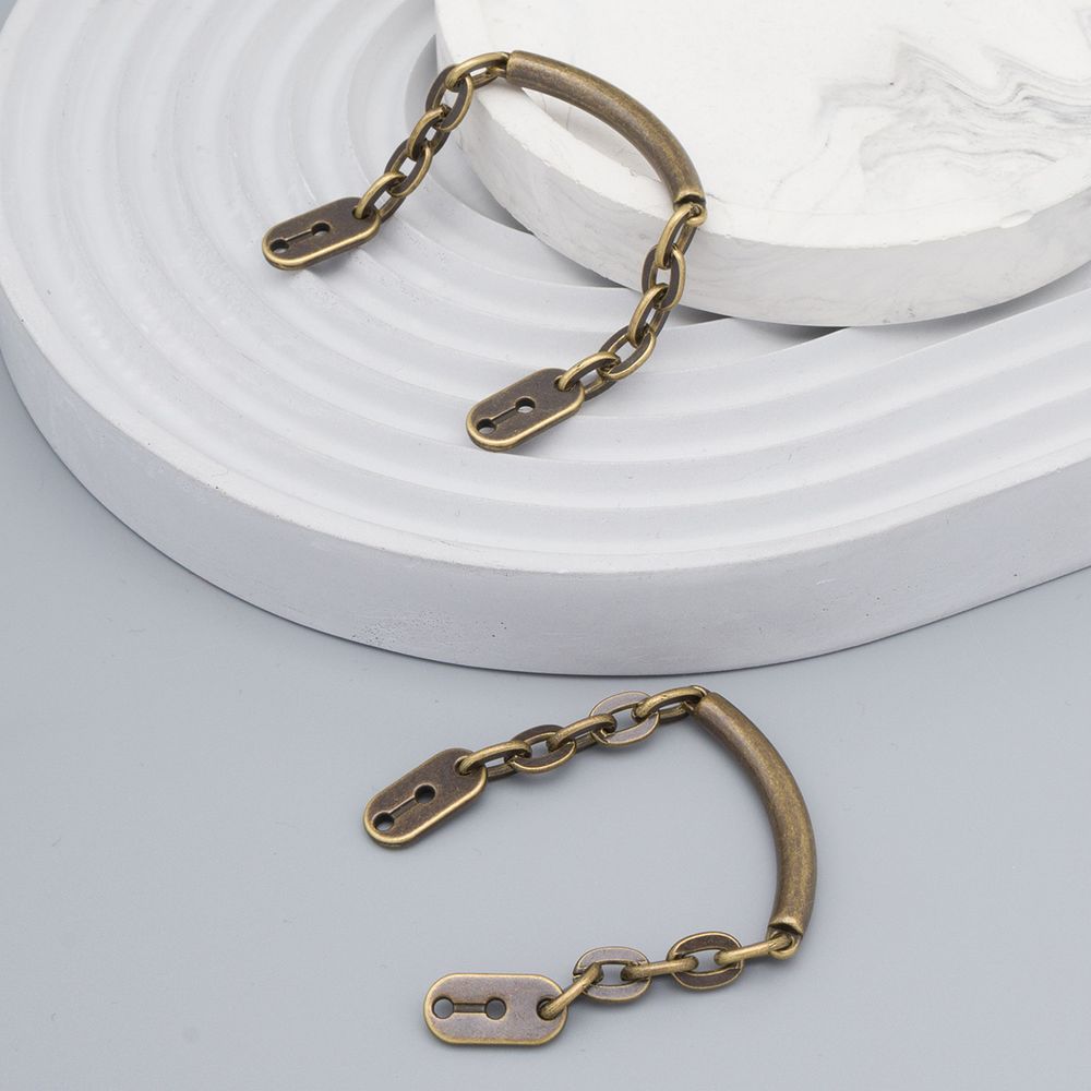 Цепочка-вешалка 105х7 мм, металл, OB бронза,2 шт, MB196