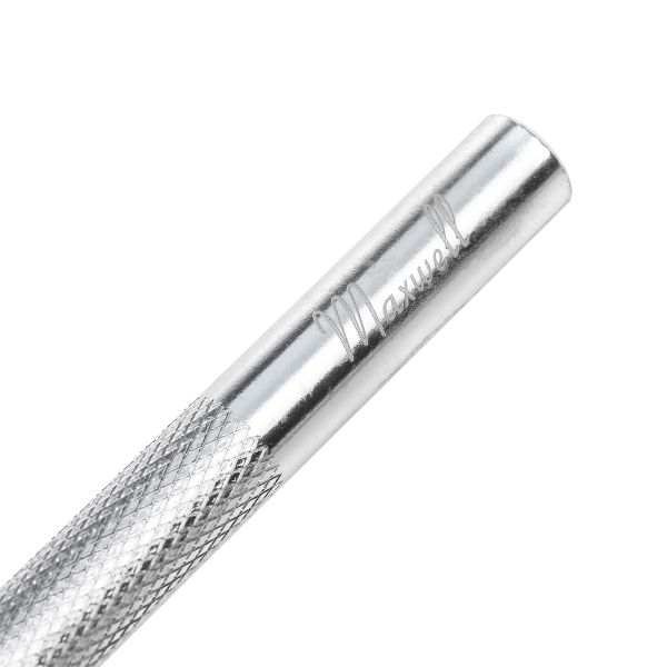 Нож макетный цанговый, алюминий + 5лезвий цв. серебро