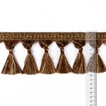 Бахрома отделочная 95.0 мм / 25 метров, с кистями, 201 шоколадный, Gamma 2030