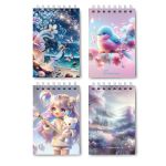 Блокнот на гребне A7 (70х100 мм) 40 л. 12 шт, клетка, Чудное мгновенье 01195, Светоч Б114