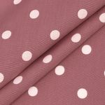 Штапель в горошек 90 г/м², 145 см / 2 метра, TBY.Vidt.08 цв.розовый