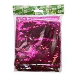 Ткань для рукоделия с двухсторонними пайетками, ярко-розовый/серебро, 65х50см, Astra&Craft