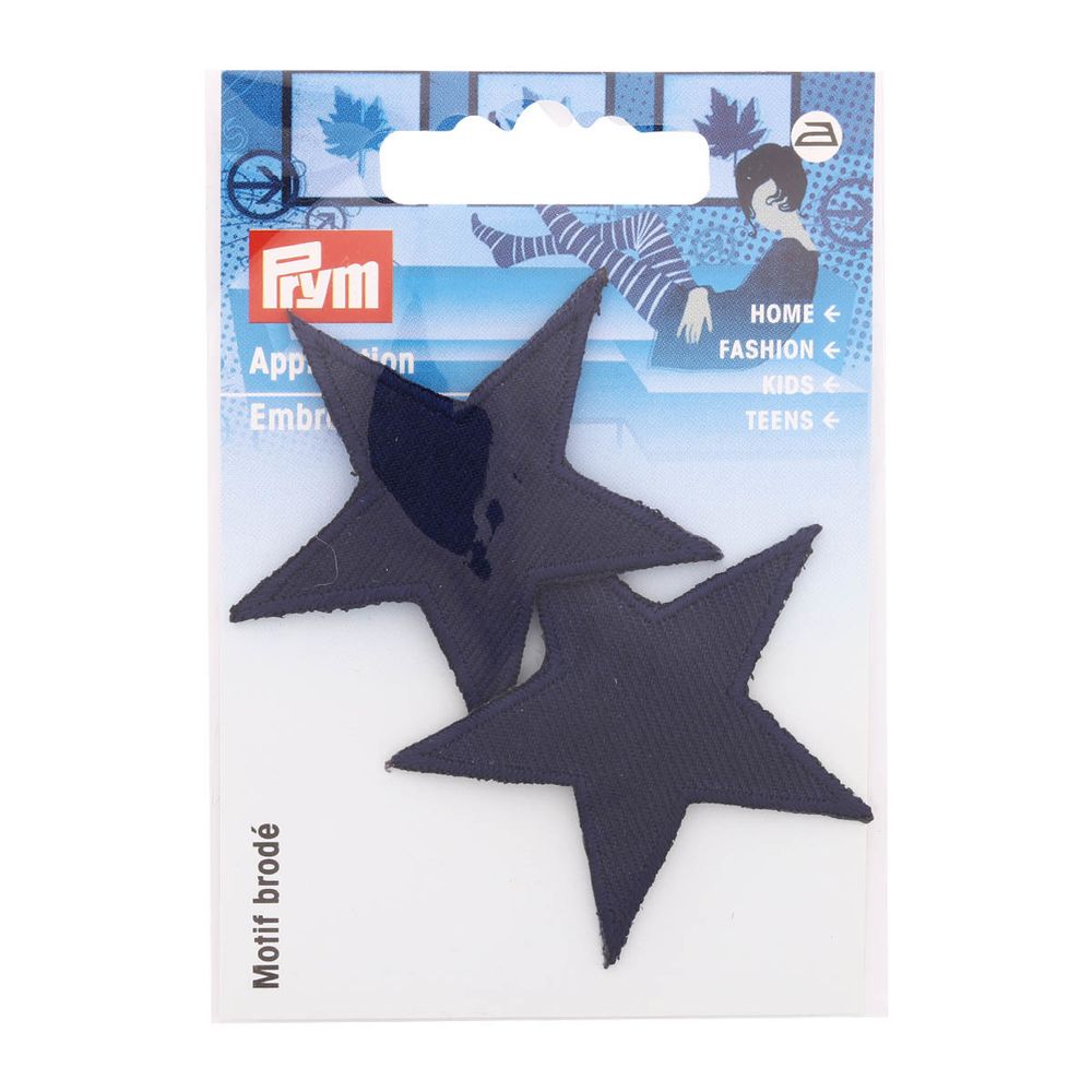 Термоаппликация Звезды синий, темн.цв. 2 шт, Prym