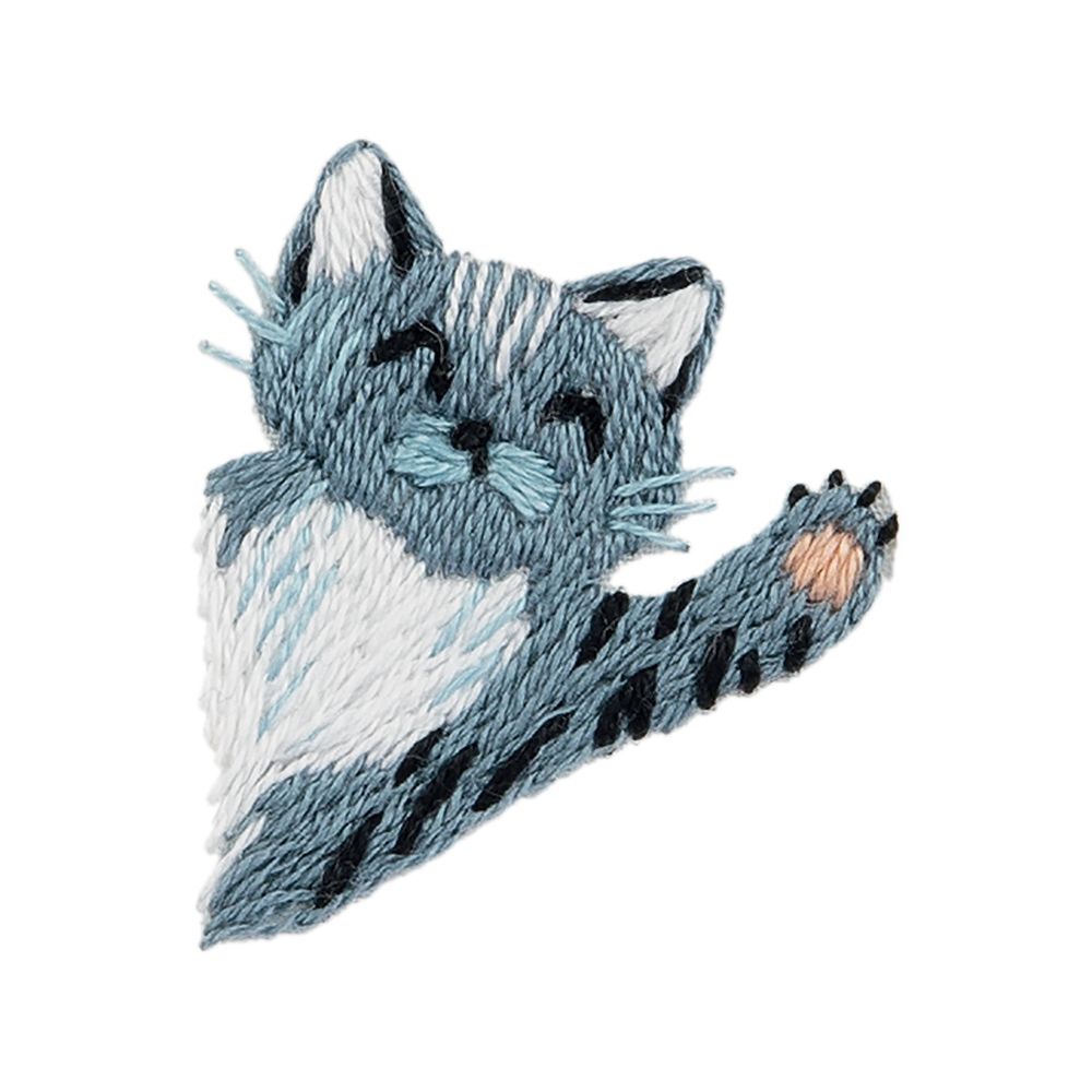 Набор для вышивания нитками Panna Живая картина JK-2247, Любопытные котики, 2.5х4 см