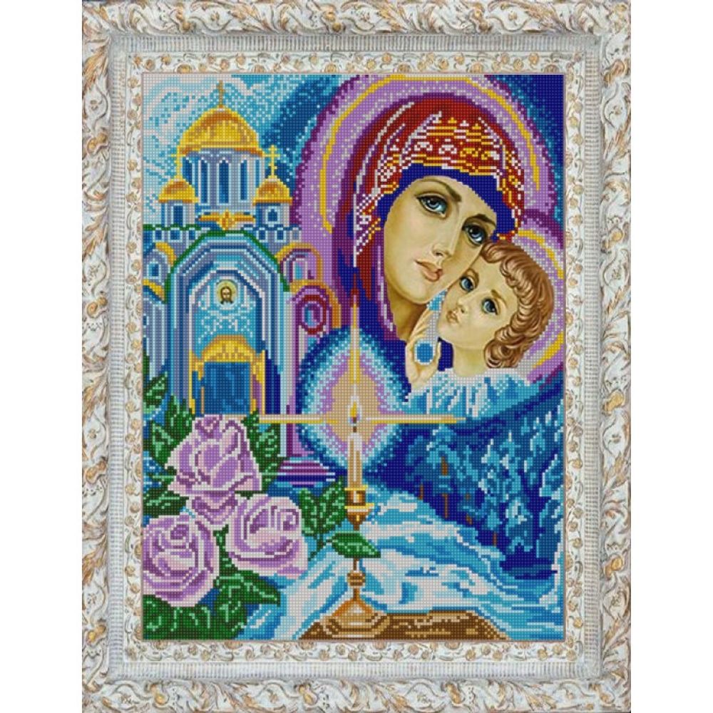 Рисунок для вышивания бисером Конек, 9733 Богородица 29х39 см