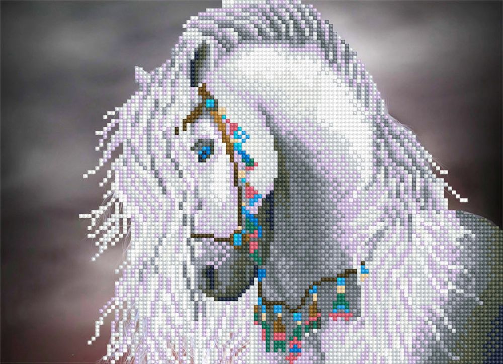 Алмазная (кристальная) мозаика Фрея, Пегас, 36х26 см