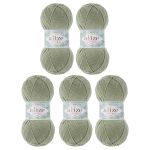 Пряжа Alize (Ализе) Happy Baby New / уп.5 мот. по 100 г, 320м, 138 оливковый