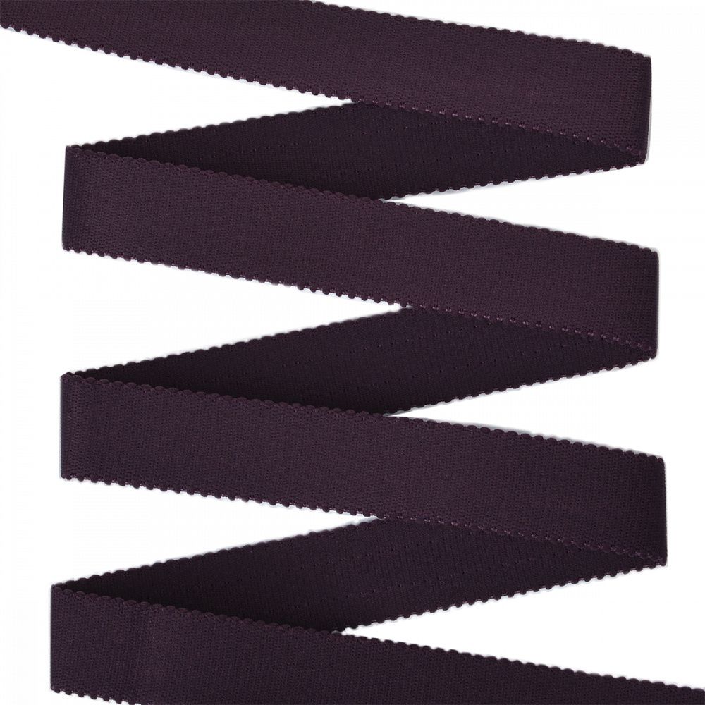 Резинка бельевая (бретелечная) 25 мм / 20 метров, 1195 т.фиолетовый, Lauma