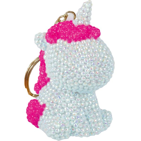 Кристальная (алмазная) мозаика Фрея ALVF-007, брелок, Голубая единорожка, 5х8 см