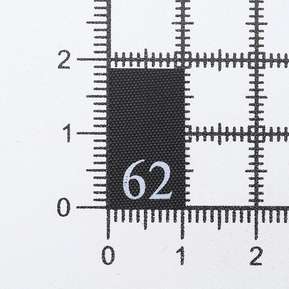 Этикетка-размерник 10х20мм, 100 шт/упак, черный фон/белый шрифт (MN) (62)