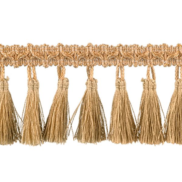 Бахрома отделочная 60.0 мм / 10 метров, с кистями, 195 бежево-кремовый, Gamma 888