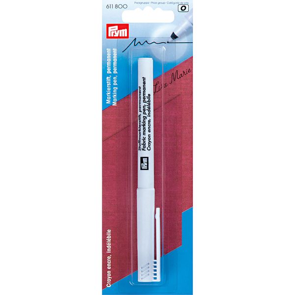 Маркер перманентный тонкий, черный, Prym 611800