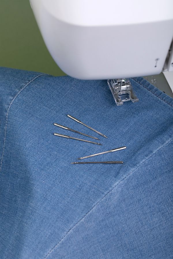 Иглы для швейных машин для джинсы 130/705 H, №110, 5 игл, М, Gamma NJ №110