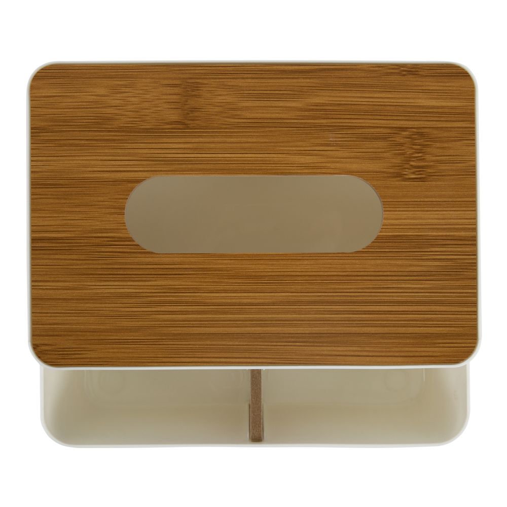 Салфетница 14.5х18х9 см, пластик дерево, №01 белый, Stilerra PFH-043