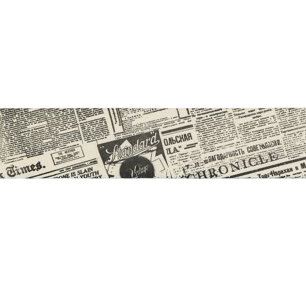Лента хлопок с рисунком 25 мм / 5 шт по 3 метра, T093_113 Newspaper, CLP-251 Gamma
