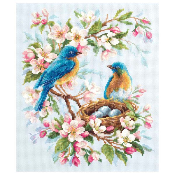 Набор для вышивания нитками Чудесная игла, Весенняя песня 21х27см