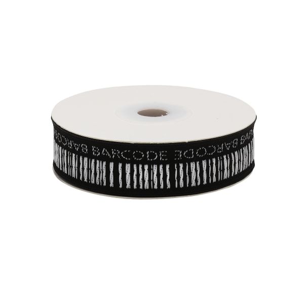 Тесьма лампасная 20 мм / 10 метров, с надписью Bar-code