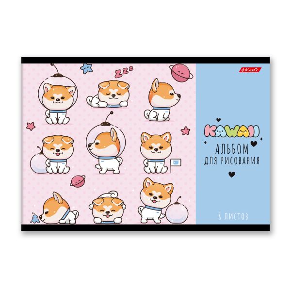 Альбом для рисования 100 г/м², A4 29х20.5 см, 8 л. на скобе, 20 шт, От улыбки 000683, Светоч 8АЛСК4_1_3_9