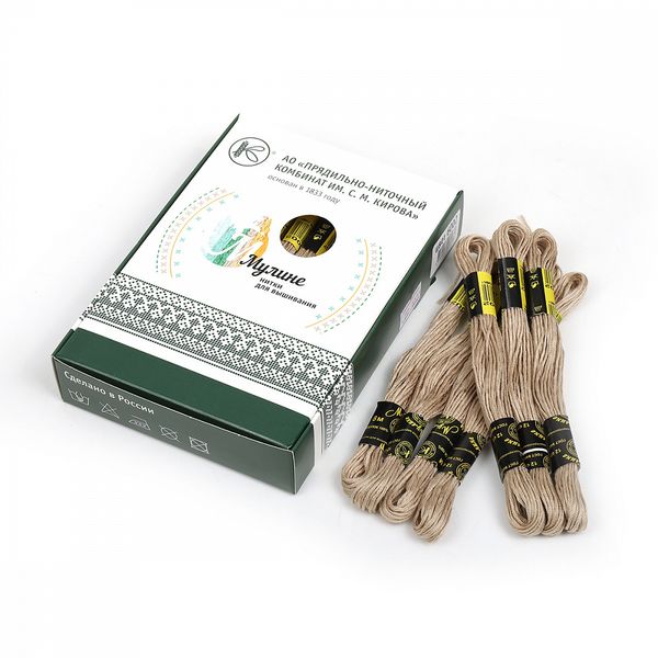 Мулине ПНК им.Кирова цв.6002 св.серый 24х8м С-Пб