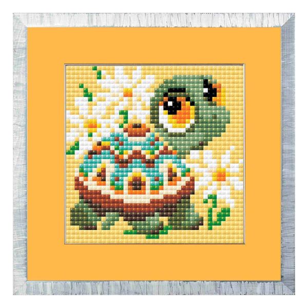 Алмазная (кристальная) мозаика Риолис, Черепашка 10х10см, 508454