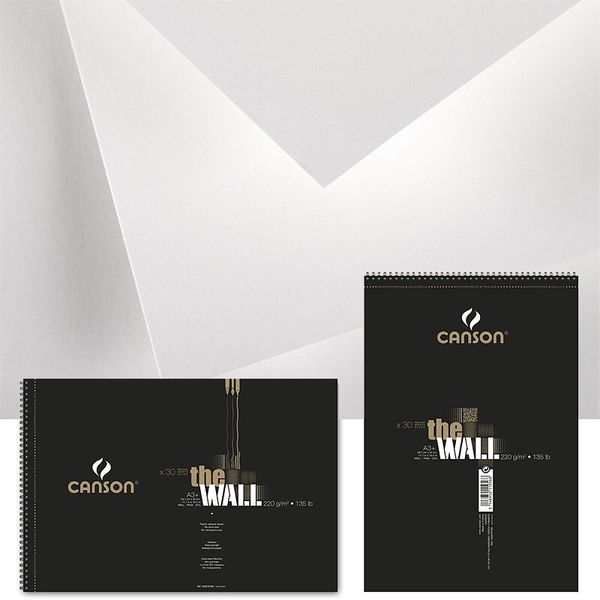 Альбом для маркера The Wall 200 г/м², 30 л. A4+ 21х31.4 см, Canson C400078797