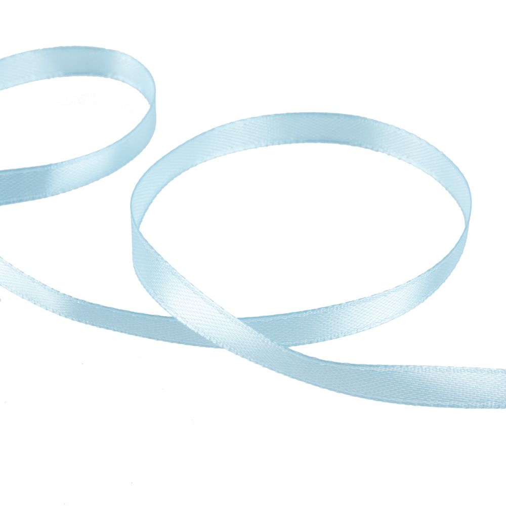 Лента атласная нарезка _6.0 мм / 10 шт по 5.4 метра, №520L(12-4401) голубой, Gamma AL-6P