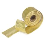 Лента декоративная подарочная 40.0 мм / 25±1 метров, рис.9027, 2 золото, С3688Г17 Стрела-40