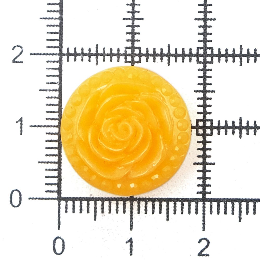 Пуговицы на ножке Розочки, 10 шт (26 оранжевый)