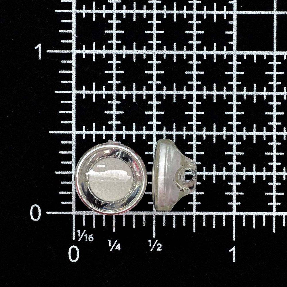 Пуговицы на ножке 18L (11мм) (S.white (серебро-белый)) AK02, 72 шт