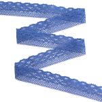 Кружево вязаное (тесьма) 33 мм / 5 метров, CL-091, JD054 синий