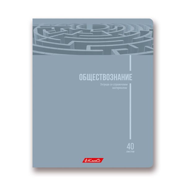 Тетрадь предметная School Life A5+ 40 л. на скобе, 10 шт, клетка, Обществознание 40ТСК5 000112, Светоч