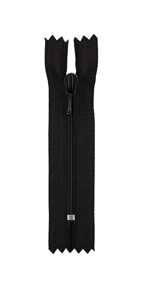 Молния спираль (витая) Т3 (3 мм) 1 зам., н/раз., 8 см, декоративная, черный 310, ZipD 3S Gamma, 5 шт