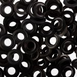 Люверсы металл ⌀_8.0 мм (внутр.), 1000±20 шт, чёрный, покрытие soft-touch, Gamma №05