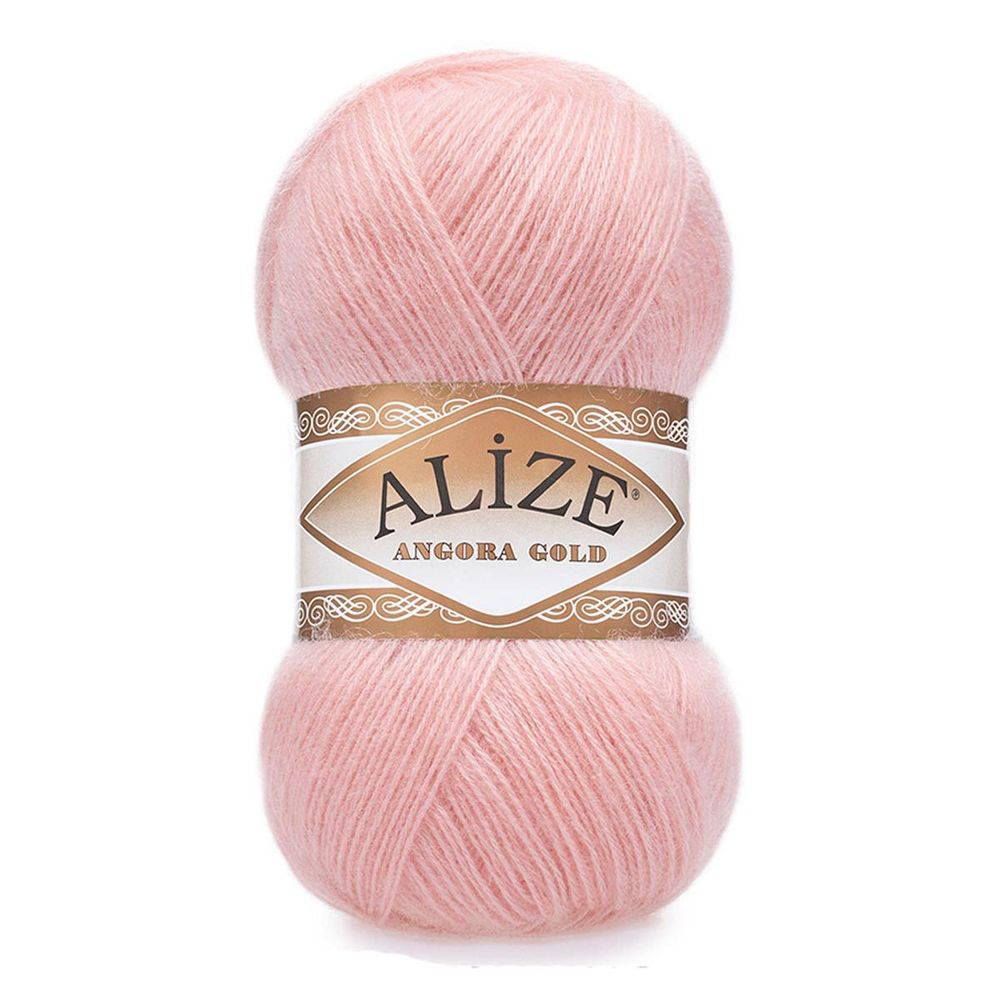 Пряжа Alize (Ализе) Angora Gold / уп.5 мот. по 100 г, 550м, 363 светло-розовый A