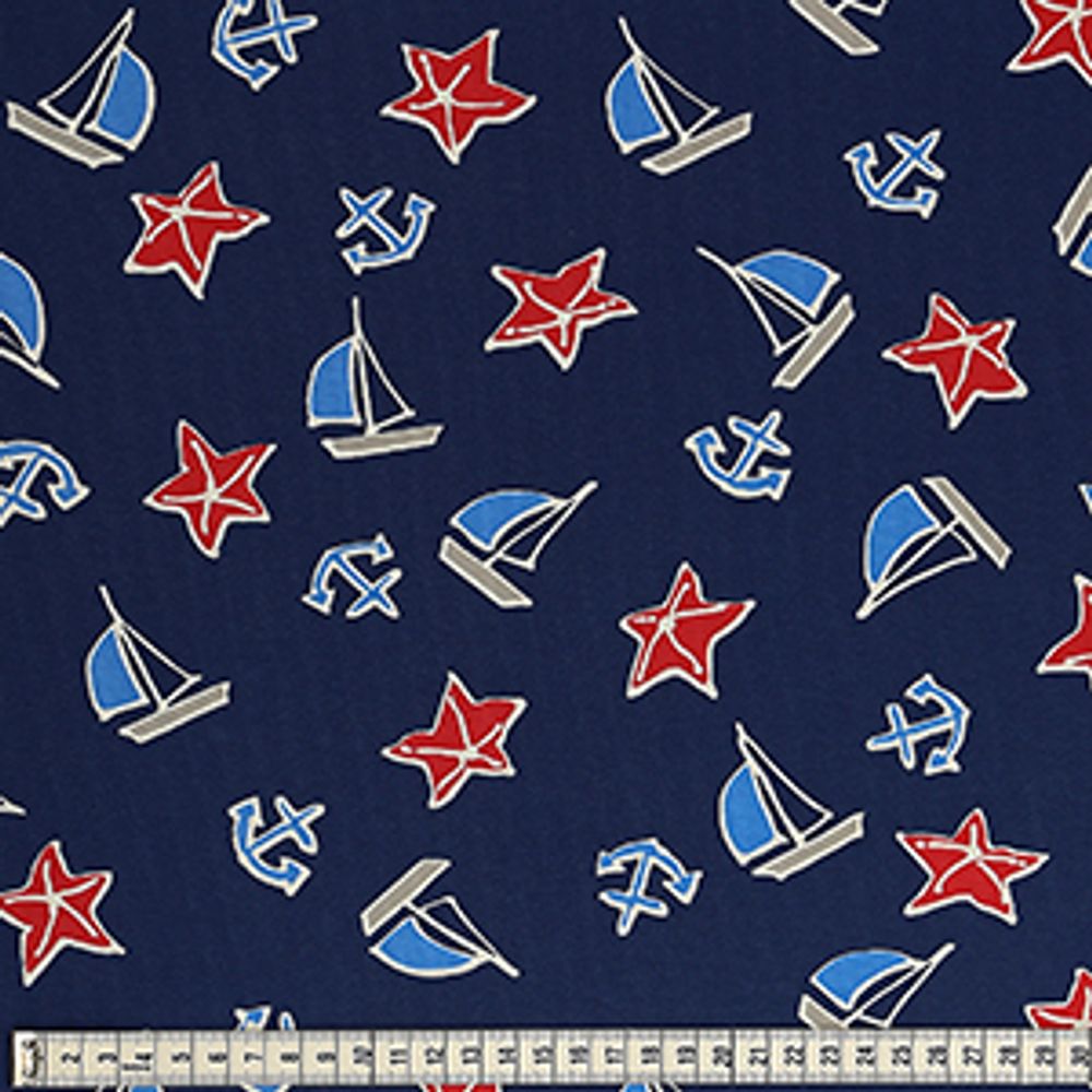 Ткань для пэчворка MEZfabrics (трикотажное полотно), Beach Days 200 г/м², 148-150 см, 5 метров, MEZ, J131480 (03107) /TOS/
