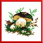 Набор для вышивания нитками РС Студия, Боровик 12х13 см