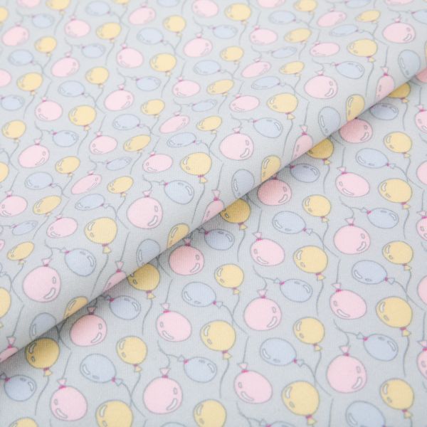 Ткань для пэчворка Peppy Молочные сны фланель, рулон 112 см / 5 метров, МС-27 серый, Peppy