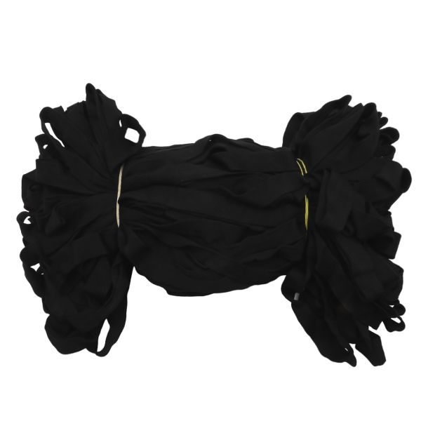 Шнур отделочный трикотажный плоский ⌀20.0 мм / 70 метров, черный