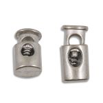 Фиксатор (зажим) для шнура металл 1 отв., 20х10 мм, (in ⌀4.5 мм), цв.никель, 10 шт