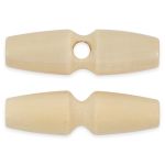 Пуговицы деревянные 50 мм, 24 шт, дерево, №277 бежевый, Blitz DRN 0121