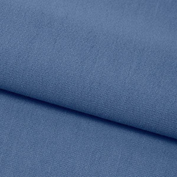 Футер 2-нитка петля поливискоза стрейч 220 г/м², 160 см / 35 метров, ФУТ2Х.TBY.ПЭ-ВИС.55, цв.55 джинс