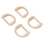 Полукольцо декоративное металл внутр. 12 мм (внешн. 20х14 мм), 4 шт, золото, MT-1855