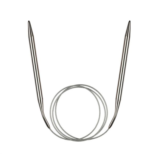 Спицы круговые металл ⌀8,0 мм, 100 см, с металлической леской, Gamma MKN