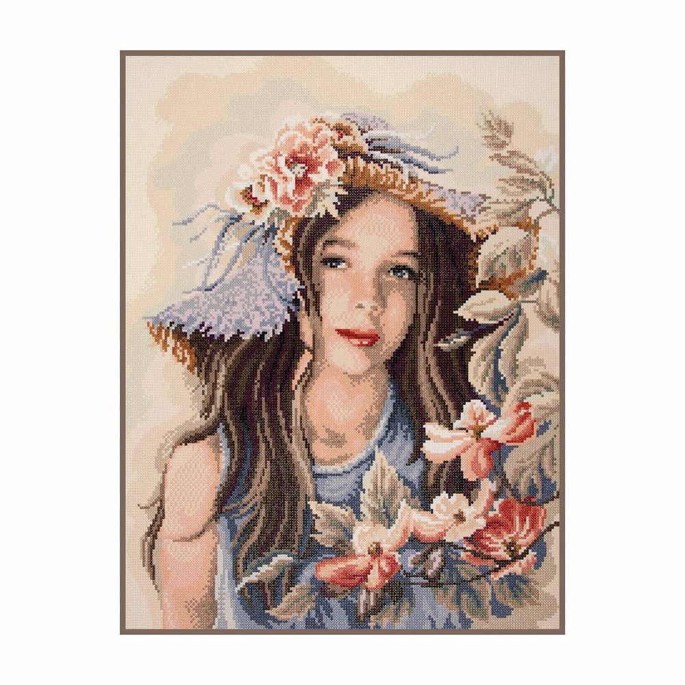 Lanarte, Маленькая девочка в шляпе 55х65см /TOS/