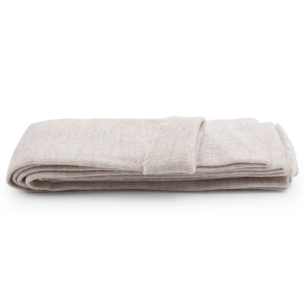 Манжеты трикотажные рукава 7.0 см / 3 метра, полушерсть тонкие 14кл. 1х1, 848 жемчужный